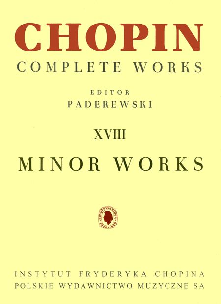 Complete Works XVIII: Minor Works
